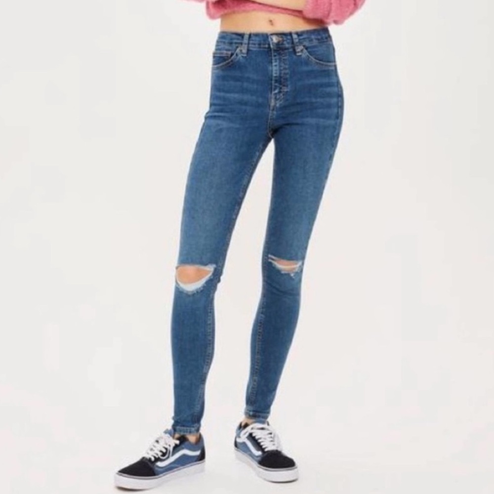 Topshop Jamie High Waist Skinny Jeans - 30W x 30L (fits like 28-29W)